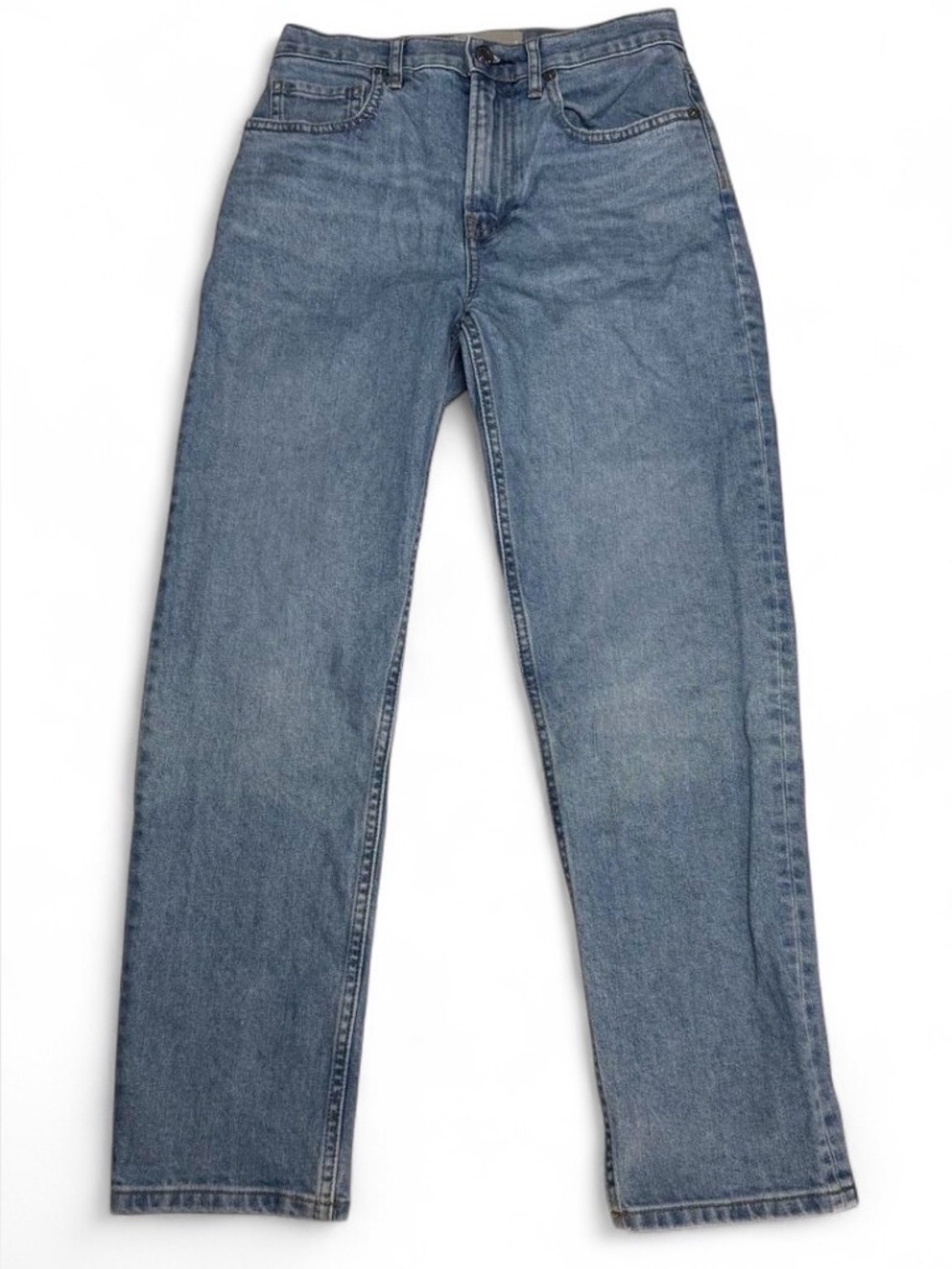 Everlane The Cheeky Jean 90s High Rise Straight Leg Crop Medium Wash Denim Sz 26